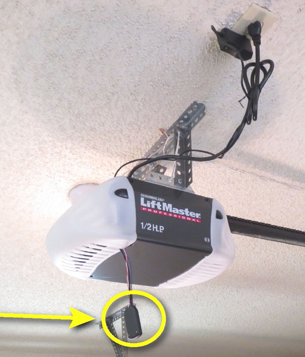 GarageMax connected to garage opener